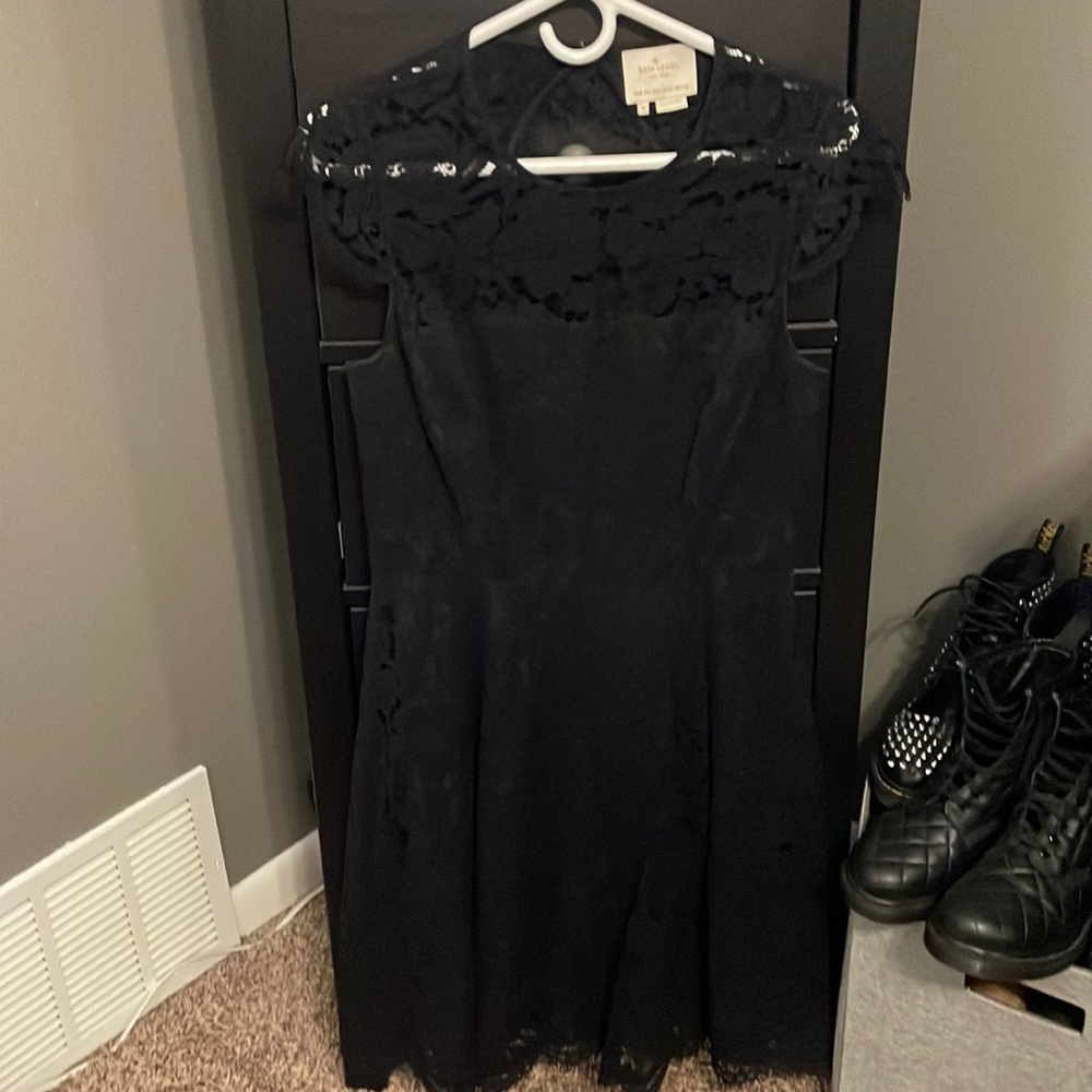 Kate Spade Black Lace Dress with open back